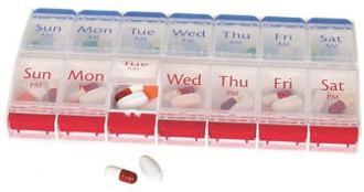 7 DAY AM/PM PILL REMINDER, 2X DAY